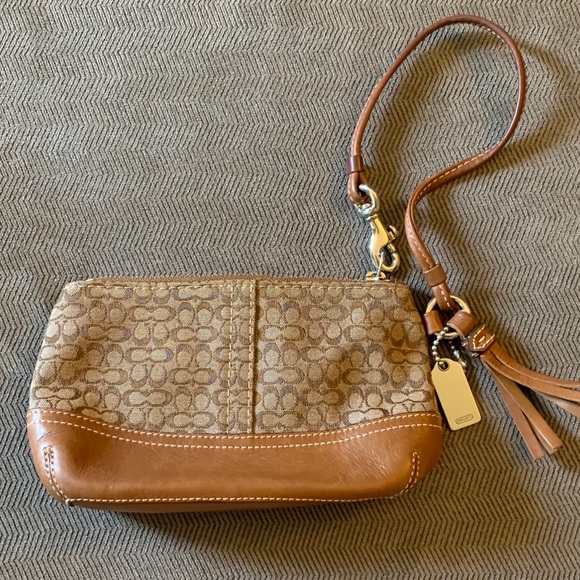 Brown Coach wristlet - Picture 2 of 2